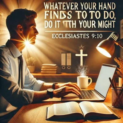 A_person_diligently_working_at_their desk